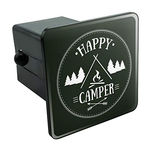 GRAPHICS & MORE Happy Camper with Campfire Tow Trailer Hitch Cover Plug Insert 2″