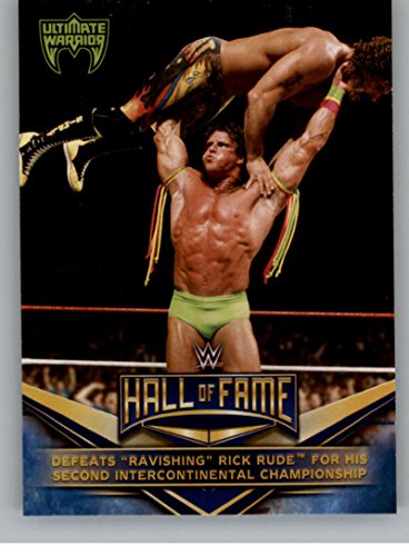2018 Topps WWE Wrestling WWE Hall of Fame Tribute Ultimate Warrior #12 Defeats Ravishing Rick Rude for his Second Interc