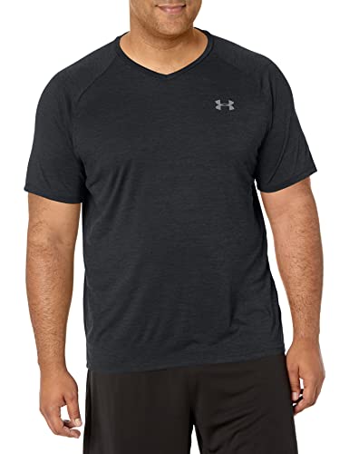 Under Armour Men’s Tech 2.0 V-Neck Short-Sleeve T-Shirt , Black (001)/Graphite , 3X-Large Tall