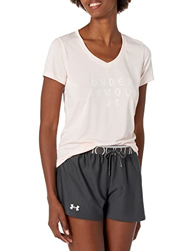 Under Armour Women’s Tech V-Neck Graphic – Twist Short Sleeve T-Shirt, Orange Dream (805)/White, X-Small | The Storepaperoomates Retail Market - Fast Affordable Shopping