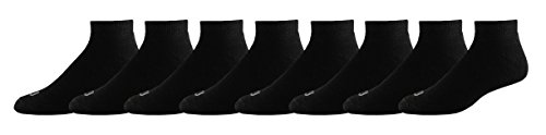 WILSON Men’s Dri-tech Moisture Control Athletic Low Cut Socks, Multipack, Black, 6-12