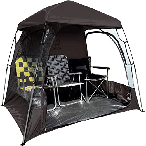 EasyGO EGP-CAP-002-BLACK CoverU Sports Shelter – 2 Person Weather Tent Pod – Patents Pending, Black