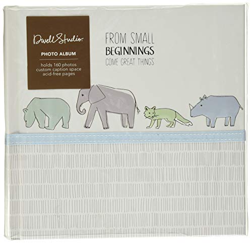 C.R. Gibson Animal Themed Slim Photo Journal Album for Babies and Newborns by DwellStudio, 9″ W x 8.875″ H, 80 Pages