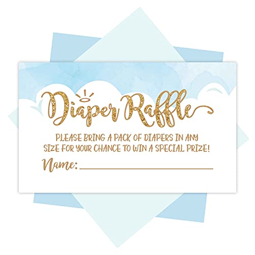 25 Baby Shower Diaper Raffle Tickets For Baby Shower Boy – Heaven Sent Baby Shower Games For Boys, Diaper Raffle Cards, Baby Raffle Tickets, Baby Shower Invitation Inserts, Baby Shower Ideas
