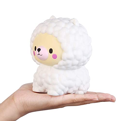 Anboor 5.1 Inches Squishies Sheep Bear Jumbo Kawaii Soft Slow Rising Scented Animal Squishies Stress Relief Kid Toys Children’s Day Gift