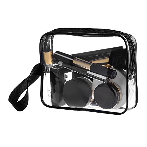 Sariok 3pcs/pack Clear Toiletry Bag with Zipper TSA Approved Travel Cosmetic Bag PVC Make-up Pouch Handle Straps for Women Men, Carry On Airport Airline Compliant Quart Bags 3-1-1 Kit Luggage | The Storepaperoomates Retail Market - Fast Affordable Shopping