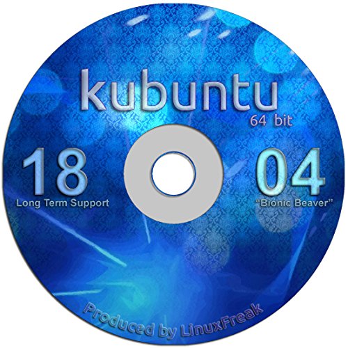 Kubuntu Linux 18.04 DVD – Gorgeous Desktop Live DVD – Official 64-bit Release