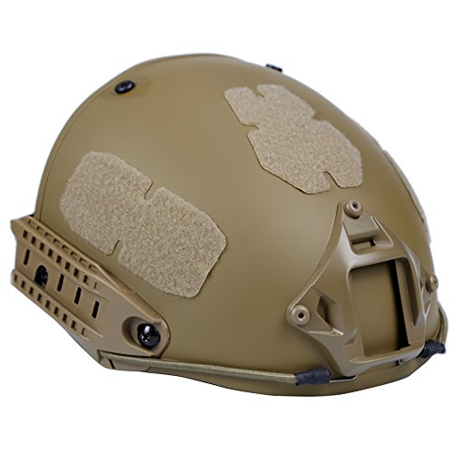 H World Shopping Airsoft Tactical Paintball Protective Helmet with Cushion Pad Tan