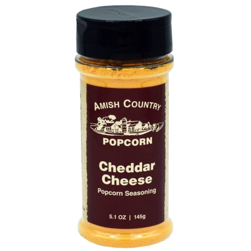 Amish Country Popcorn | Cheddar Cheese Popcorn Seasoning – 5.1 oz | Old Fashioned, Non-GMO and Gluten Free