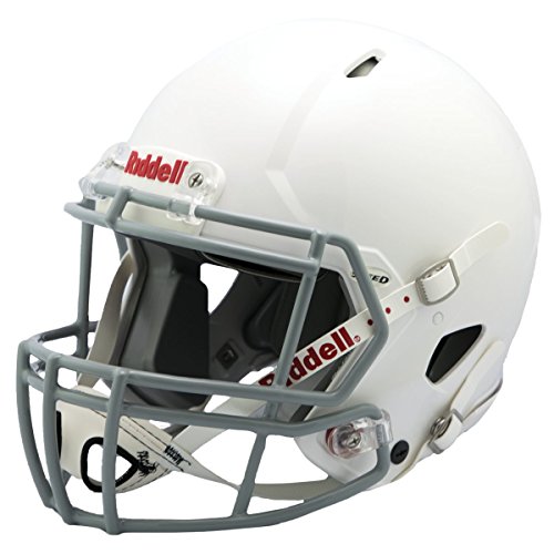 Riddell Victor Youth Football Helmet , White/Gray, Medium