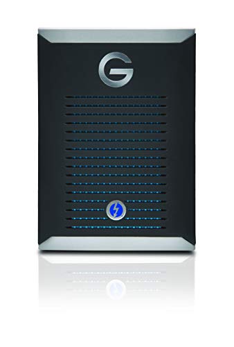 G-Technology 500GB G-DRIVE Mobile Pro SSD Portable Professional Grade External Storage – Thunderbolt 3 – 0G10310-1