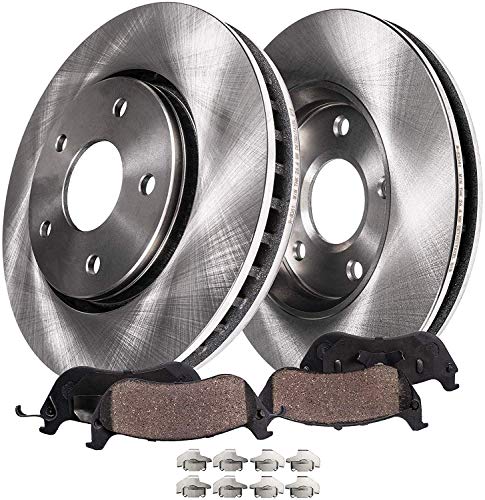Detroit Axle – Front Disc Rotors + Brake Pads Replacement for Ford Fusion Lincoln MKZ Zephyr Mazda 6 Mercury Milan – 4pc Set