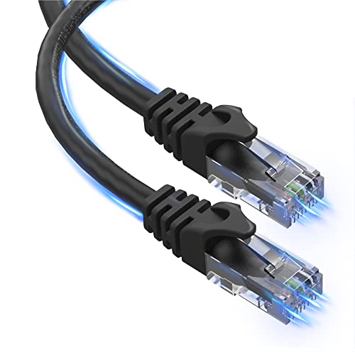 Cat6 Ethernet Cable, 100 ft – RJ45, LAN, UTP CAT 6, Network, Patch, Internet Cable – 100 Feet