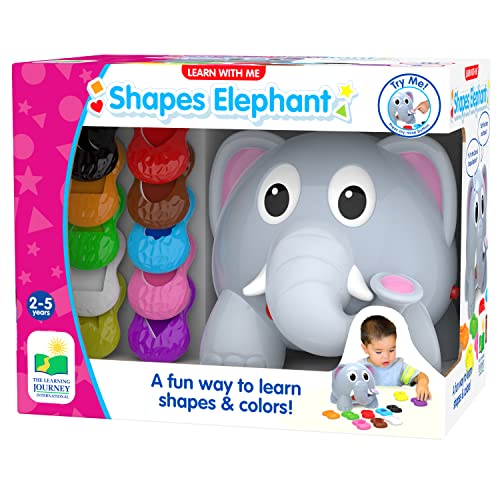 The Learning Journey: Learn with Me – Shapes Elephant – Color & Shapes Teaching First Learning Toys for Toddlers – Gifts for Boys & Girls Ages 2 Years and Up – Preschool Learning Toy