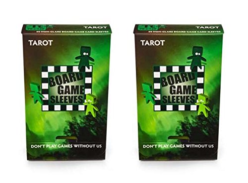Arcane Tinmen Tarot Non-Glare Board Game Card Sleeves – 70mm x 120mm – Bundle of 2 – 100 Sleeves Total