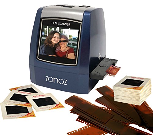 ZONOZ FS-3 22MP All-in-1 Film & Slide Converter Scanner, Speed-Load Adapters for 35mm, 126, 110 Negative & Slides, Super 8 Films – Worldwide Voltage 110V/240V AC Adapter