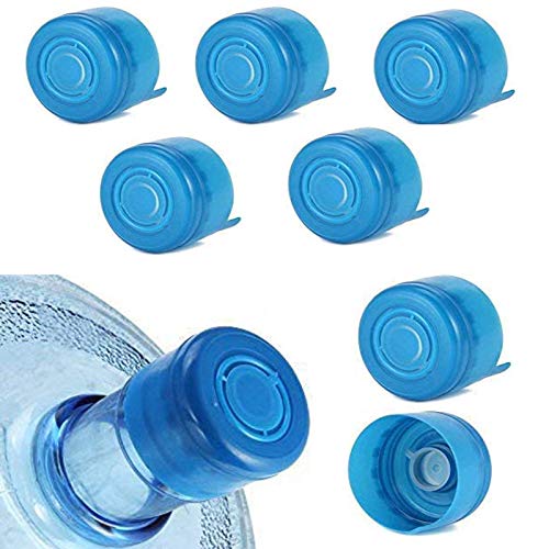 WINBOB 5PCS 55mm 3 and 5 Gallon Non-Spill Caps,Replacement Water Bottle Snap On Cap Anti Splash Peel 5 Piece
