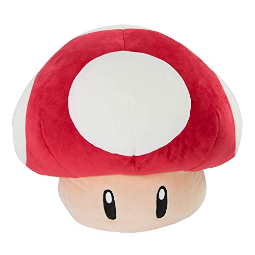 Club Mocchi- Mocchi- Nintendo Super Mario Plush – Mushroom Plushie – Collectible Squishy Plushies – 15 Inch