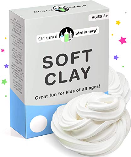 Original Stationery Soft Clay for Slime Supplies, Modeling Clay Art Supplies for Kids, Add to Glue and Shaving Foam to Make Butter Slime, 230 Grams