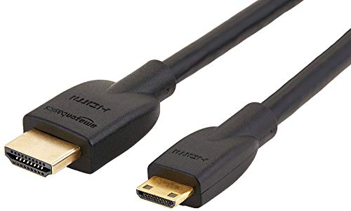 Amazon Basics High-Speed Mini-HDMI to HDMI TV Adapter Cable (Supports Ethernet, 3D, and Audio Return) – 10 Feet (10-Pack)