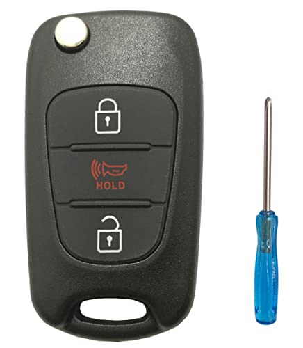 Horande Replacement Key Fob Cover Case fit for 2010-2014 Kia Soul Sportage Keyless Entry Key Fob Shell