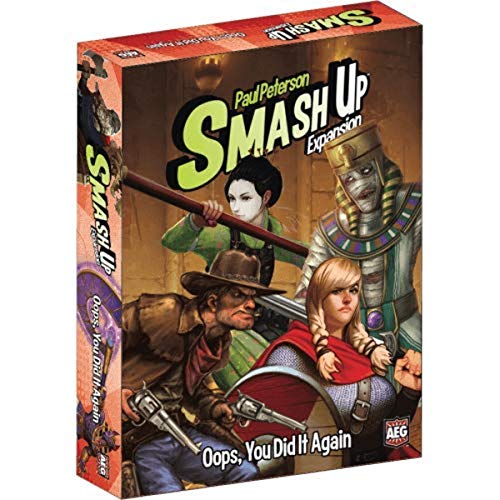 Smash Up Oops You Did it Again Expansion – Board Game, Card Game, Vikings, Samurai, Cowboys ,and More, 2 to 4 Players, 30 to 45 Minute Play Time, for Ages 10 and Up, Alderac Entertainment Group (AEG)