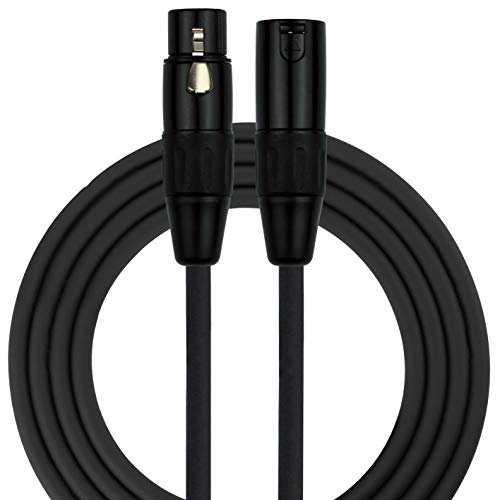 KIRLIN Cable MPC Microphone Cable, XLR, Black, 10FT (MPC-270PB-10/BK)