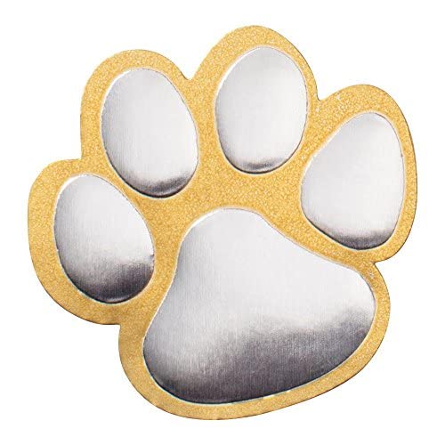 PaperDirect Gold and Silver Paw Print Certificate Seals, 102 Pack