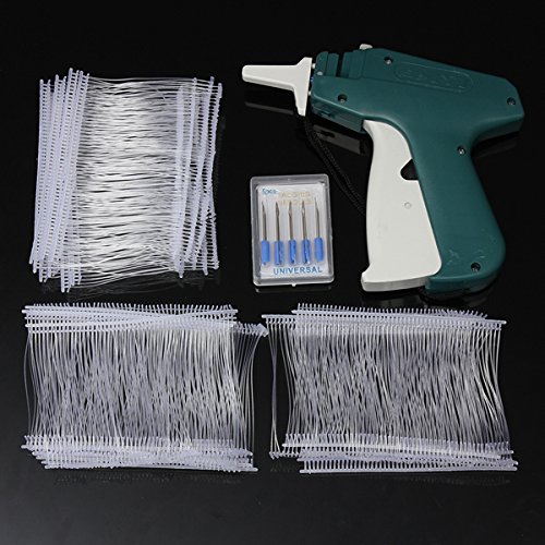 Winnerbe Clothes Tagging Gun Price Label Tag Gun Labeler Tag Attacher Clothing Tag Gun with 1000(±50) White Barbs Fasteners and 5 Extra Steel Needles