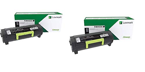 Lexmark 51B1000 Return Program Toner Cartridge 2-Pack for MS417, MS517, MS617, MX417, MX517, MX617
