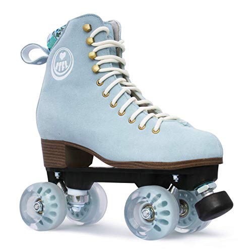 BTFL Pro Roller Skates Women, Kids or Men – Genuine Suede, Ideal for Outdoor Skating, Rink, Artistic and Rhythmic Skating. Stylish Colors Available. (Scarlett Pro US Women´s: 11 / US Men´s: 9.5)