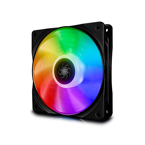 DeepCool CF120, Customizable Addressable RGB LED Lighting, Motherboard SYNC by 5V ADD-RGB 3-pin Header, SYNC with Other ADD-RGB Devices, 120mm PWM Fan