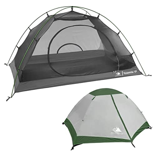 Hyke & Byke Yosemite Hiking & Backpacking Tent – 3 Season Ultralight, Waterproof Tent for Camping w/Rain Fly and Footprint – 2 Person – Forest Green