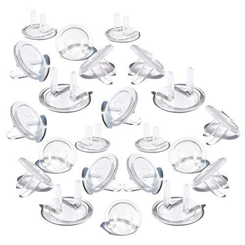Outlet Plug Covers (36 Pack) Ultra Clear Child Proof Electrical Protector Safety Caps Electrical Socket Covers by Jackshadow