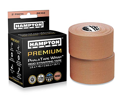 Hampton Adams (2 Pack) Strapping Tape – for Blister Prevention & Knee or Feet Taping for Backpacking Walking Running Hiking Trail Climbing in Shoes or Socks