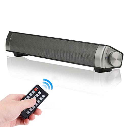 ASIYUN Computer Speakers for Desktop, Wired and Wireless Computer Sound Bar, Stereo USB Powered Mini Soundbar Speakers for PC Tablets Laptop Desktop Projector Cellphone