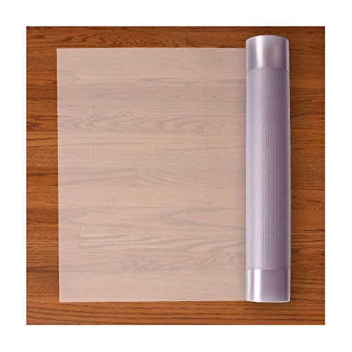 RESILIA Premium Floor Protector for Hardwood Floors – Easy-to-Clean, Heavy Duty Plastic Vinyl, Clear American Modern, 27 Inches x 25 Feet, for Hallway, Living or Dining Room Use