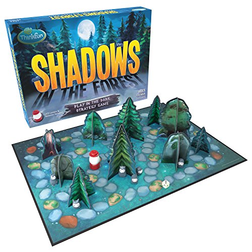 ThinkFun Shadows in the Forest Play in the Dark Board Game for Kids and Families Age 8 and Up – Fun and Easy to Learn with Innovative and Unique Gameplay