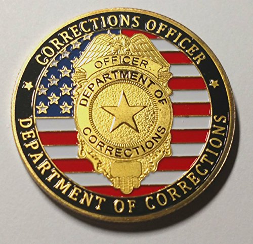 Corrections Officer Department of Corrections Colorized Challenge Art Coin