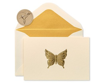 Papyrus Blank Cards with Envelopes, Gold Butterfly (16-Count) | The Storepaperoomates Retail Market - Fast Affordable Shopping