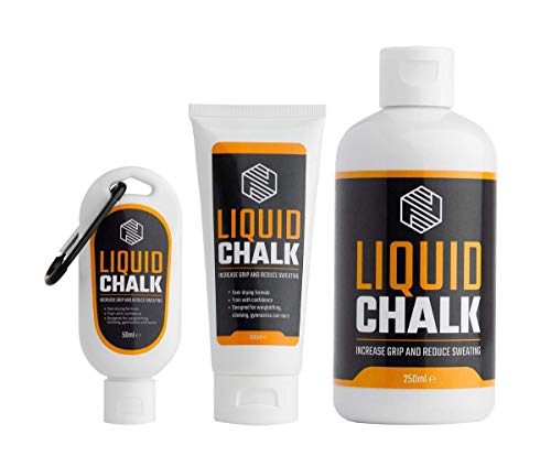 Liquid Chalk | Sports Chalk | Superior Grip and Sweat-Free Hands for Weightlifting, Gym, Rock Climbing, Bouldering, Gymnastics, Pole Dancing and Fitness, Crossfit, Bodybuilding and More (250ml)