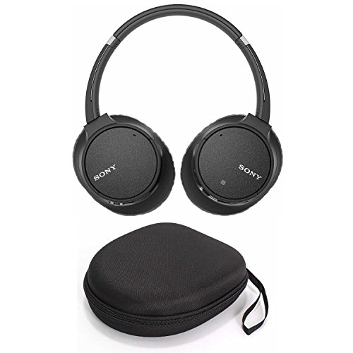 Sony WH-CH700N Wireless Noise Canceling Headphones (Black) with Headphone Case and USB Bluetooth Adapter (3 Items)