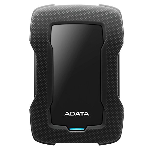 ADATA HD330 2TB USB 3.1 Shock-Resistant Extra Slim External Hard Drive Black (AHD330-2TU31-CBK)