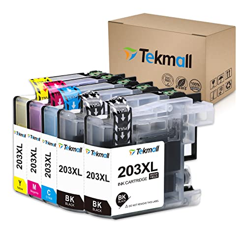 Tekmall Compatible Ink Cartridges for LC203XL LC 203 LC203 LC201 LC205 for MFC-J485DW MFC-J480DW MFC-J885DW mfc-j4620dw MFC-J460DW MFC-J880DW MFC-J680DW MFC-J4420DW Printers