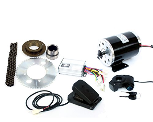 L-faster 1000W Electric Motorcycle Motor Kit Use 25H Chain Drive High Speed Electric Scooter Replacement Electric Karting Conversion kit (48V Pedal kit)