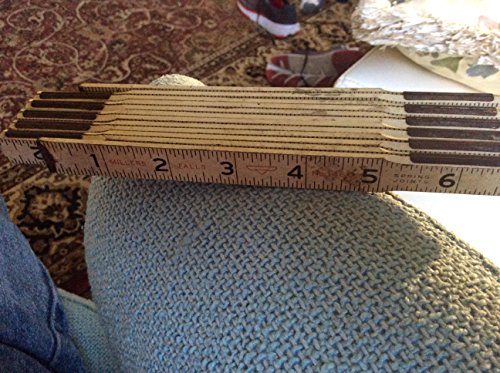Vintage USA Made Millers Falls No. 1460 Spring Joint Folding Measuring Stick 70 Inches