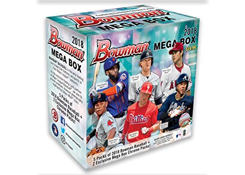 2018 MLB Baseball Trading Card Topps Bowman Mega Box w/Chrome Pack – SOLD OUT!