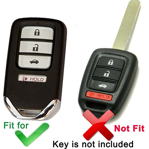 Alegender Leather Key Fob Cover Protector for 2018 2019 2020 2021 Honda Accord Sport Fit EX EXL HRV Civic SIBlack | The Storepaperoomates Retail Market - Fast Affordable Shopping