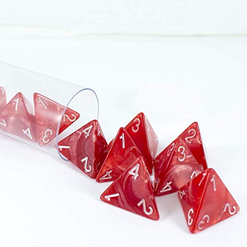 Paladin Roleplaying Red D4 Dice – 10D4 ‘Healing Potion’ Set