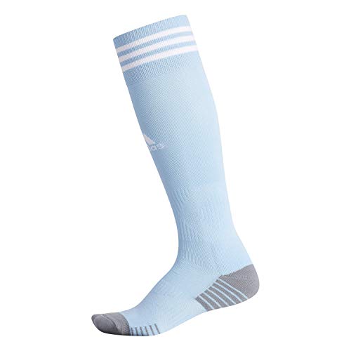 adidas Copa Zone Cushion 4 Soccer Socks for Boys, Girls, Men and Women (1-Pair), Argentina Blue/White, Large